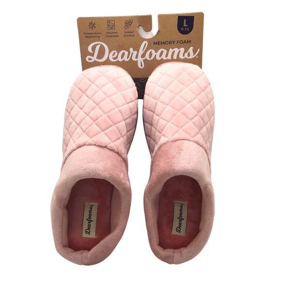 Dearfoams Women's Libby Quilted Terry Clog Indoor/Outdoor Slipper - Picture 3 of 8